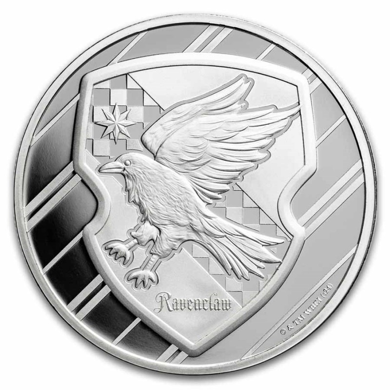 Srebrny Medal Harry Potter Houses: Ravenclaw BU, 1 uncja - rewers