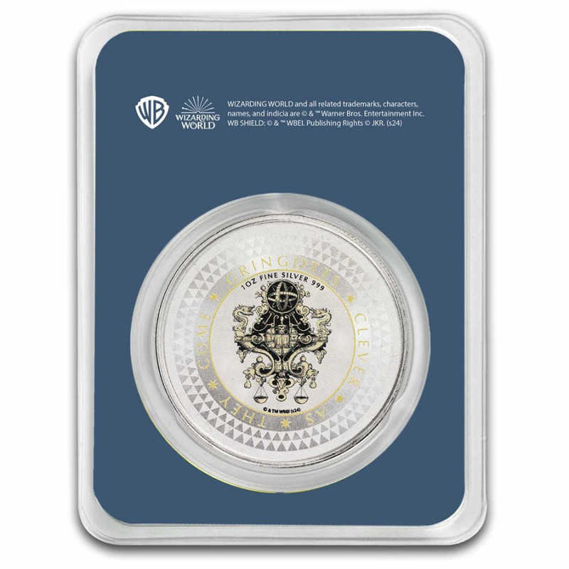 Srebrny Metal Harry Potter - Bank Gringotów, 1 uncja back Srebrny Metal Harry Potter - Bank Gringotów, 1 uncja back