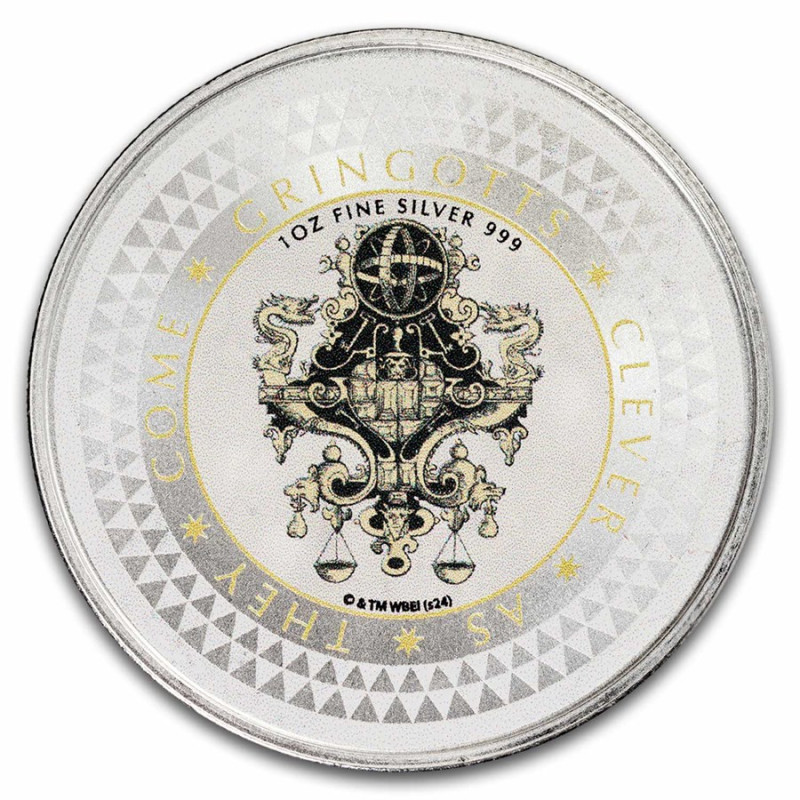Srebrny Medal Harry Potter - Bank Gringotów, 1 uncja Srebrny Medal Harry Potter - Bank Gringotów, 1 uncja