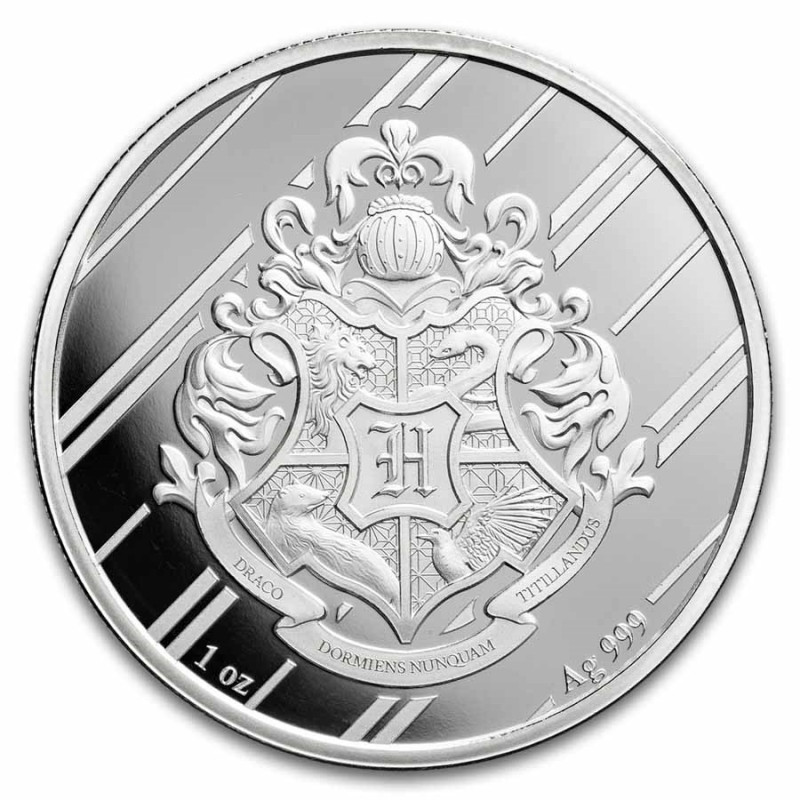 Srebrny Medal Harry Potter Houses: Slytherin BACK