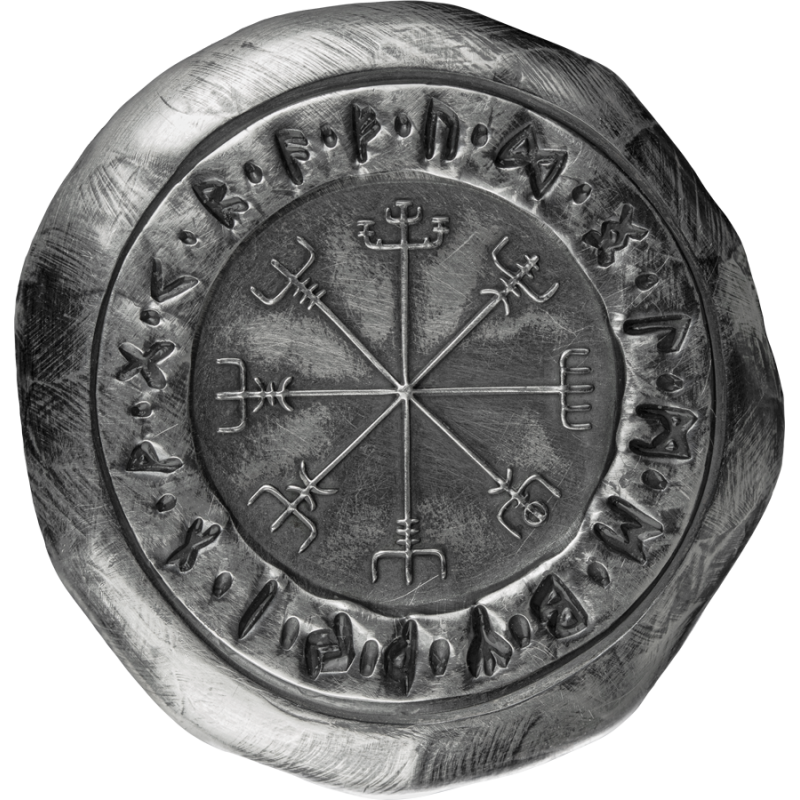 Срібний зливок Germania Mint Vegvisir, 2 унції — аверс 2 Срібний зливок Germania Mint Vegvisir, 2 унції — аверс 2