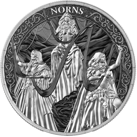 Zestaw Srebrnych Monet Germania Mint: Norns Mystery BOX 2026, 1 uncja - 4