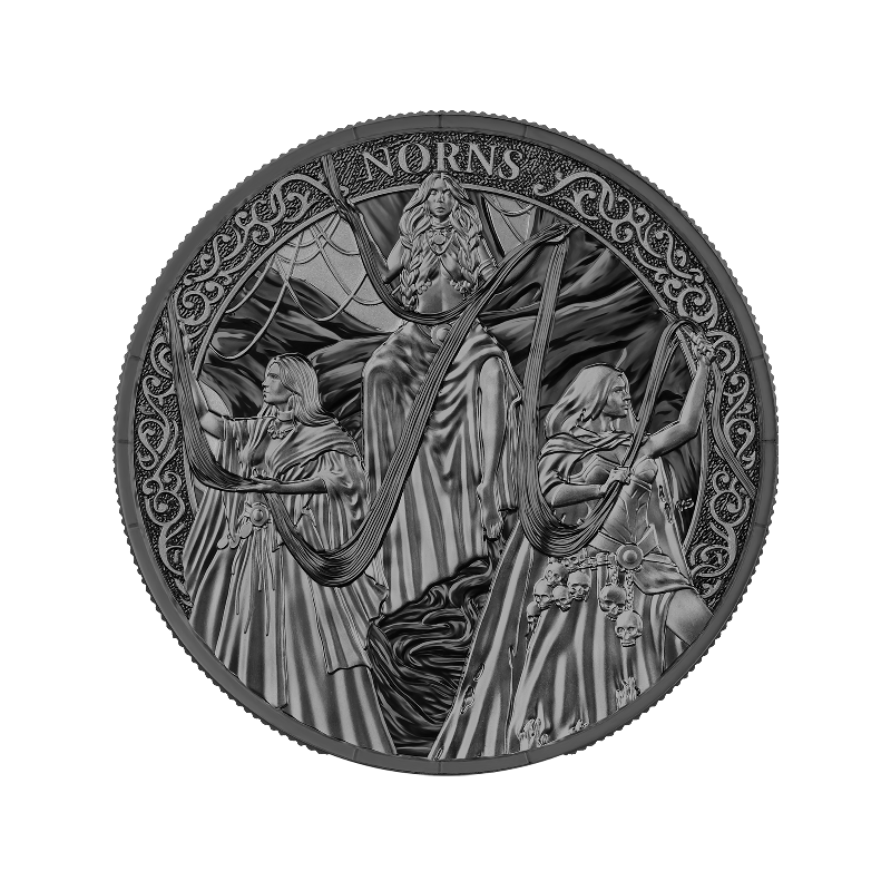 Zestaw Srebrnych Monet Germania Mint: Norns Mystery BOX 2026, 1 uncja - 5