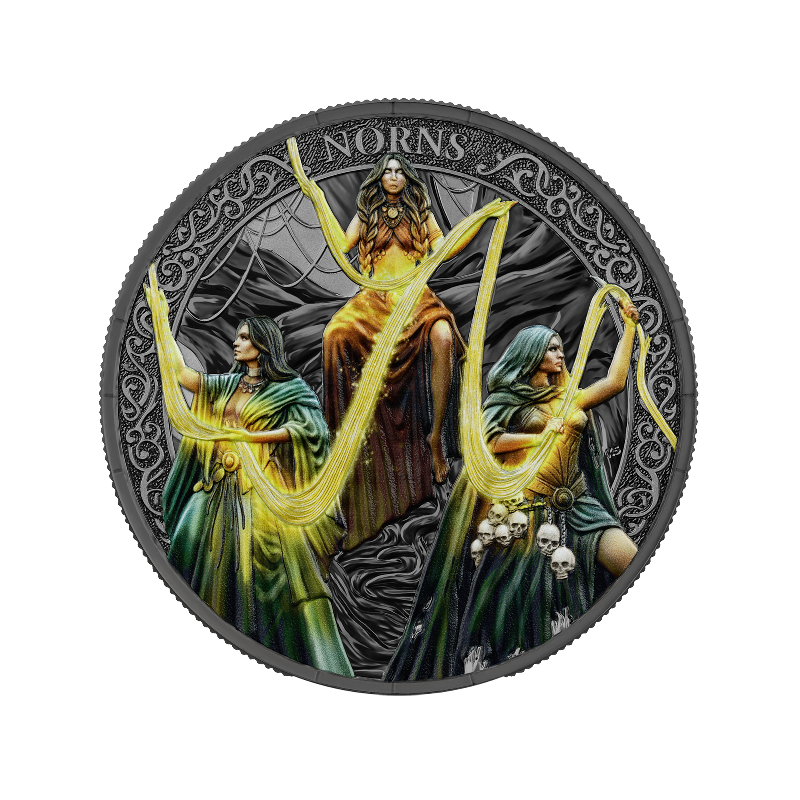 Zestaw Srebrnych Monet Germania Mint: Norns Mystery BOX 2026, 1 uncja - 6
