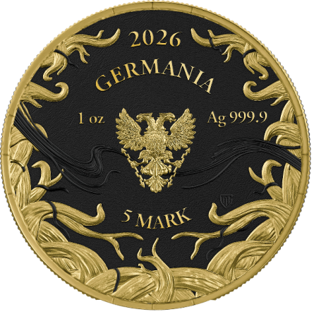 Zestaw Srebrnych Monet Germania Mint: Norns Mystery BOX 2026, 1 uncja - 8