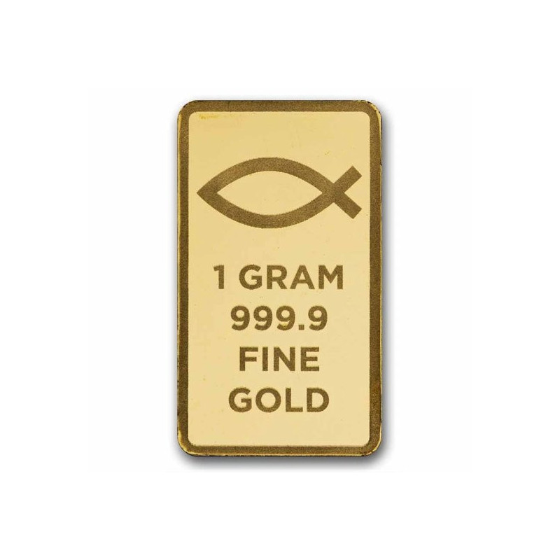 "The Blessing of Jesus Christ" Gold Bar - bar back "The Blessing of Jesus Christ" Gold Bar - bar back