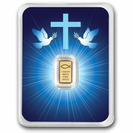 Złota Sztabka Błogosławieństwo Jezusa Chrystusa - card front