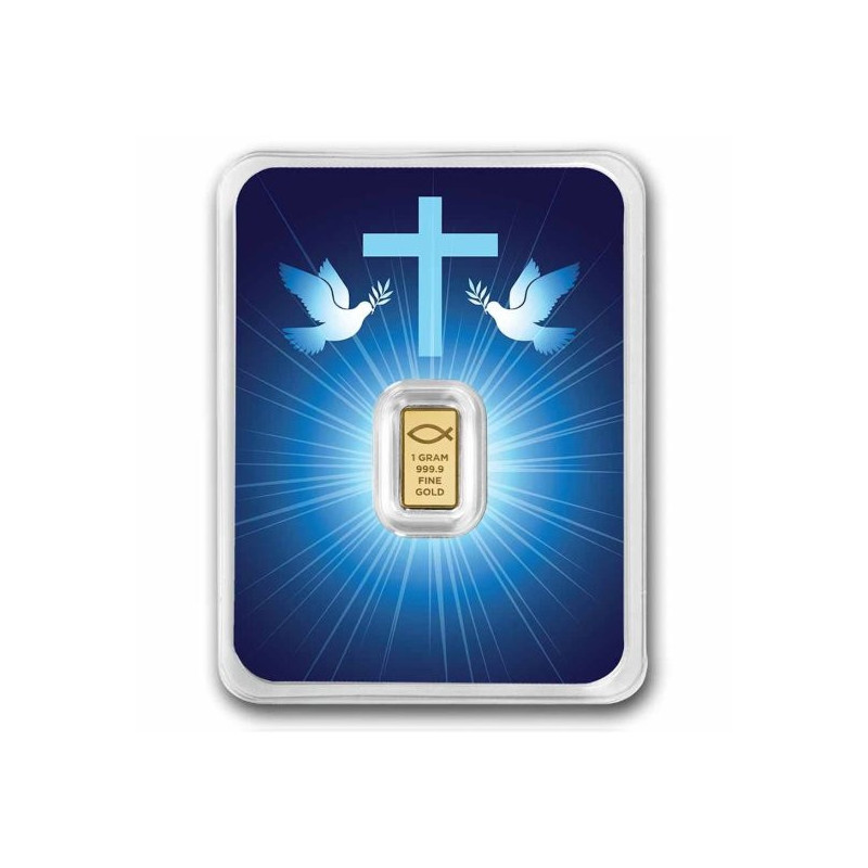 Gold Bar: The Blessing of Jesus Christ - card back Gold Bar: The Blessing of Jesus Christ - card back