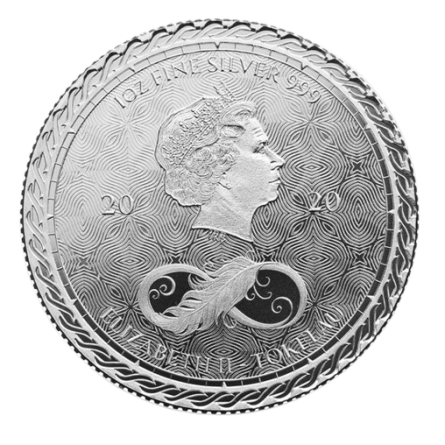 Tokelau Chronos 2020 Silbermünze, 1 Unze.