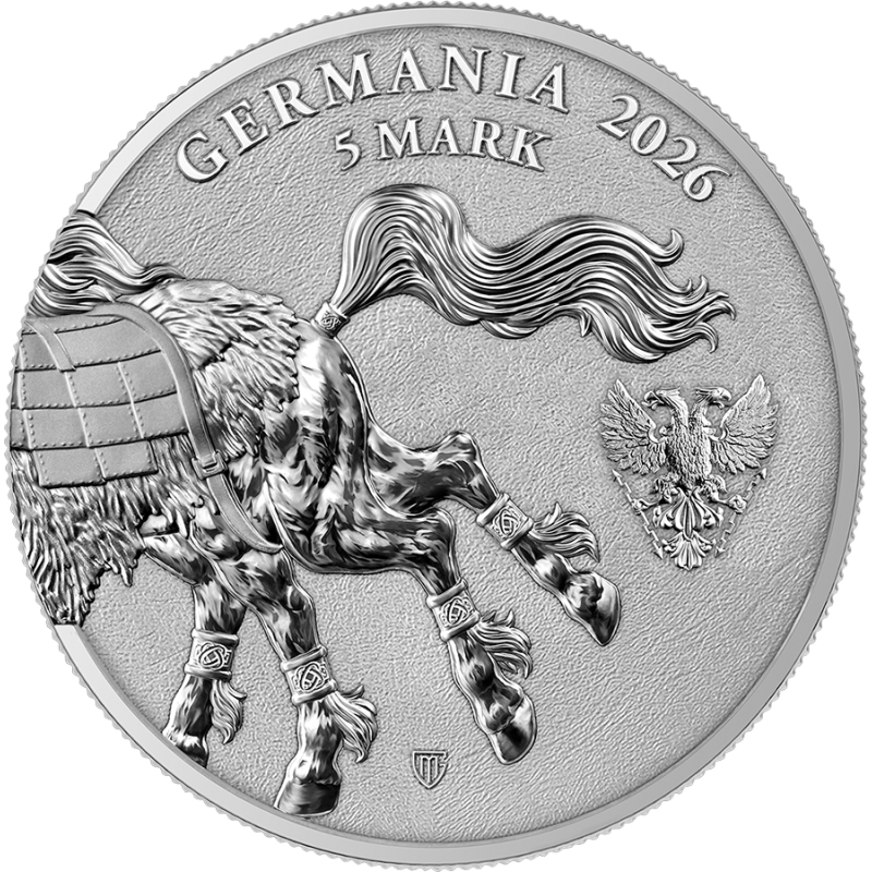 Srebrna Moneta Germania Beasts: Sleipnir 2026, 1 uncja - awers Srebrna Moneta Germania Beasts: Sleipnir 2026, 1 uncja - awers