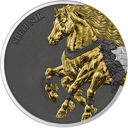 Silbermünze „Germania Beasts: Sleipnir 2026 Geminus“, 2 × 1 Unze – Box