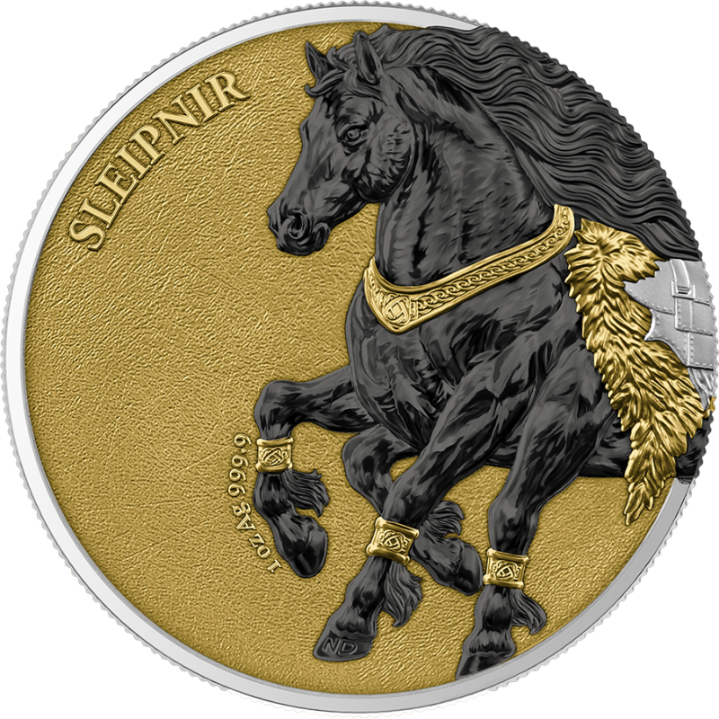 Germania Beasts: Sleipnir 2026 Geminus Silver Coin, 2x 1 ounce - 2 Germania Beasts: Sleipnir 2026 Geminus Silver Coin, 2x 1 ounce - 2