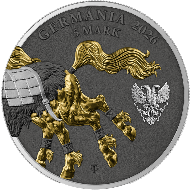 Srebrna Moneta Germania Beasts: Sleipnir 2026 Geminus, 2x 1 uncja - 3