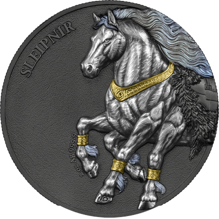 Srebrna Moneta Germania Beasts: Sleipnir 2026 UHR, 2 uncje - awers