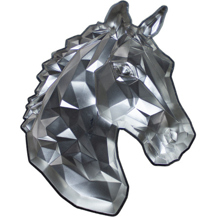 Srebrny Numizmat Low-poly Lunar Horse - front