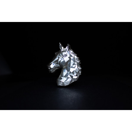 Low-poly Lunar Horse Silver Commemorative Coin Low-poly Lunar Horse Silver Commemorative Coin