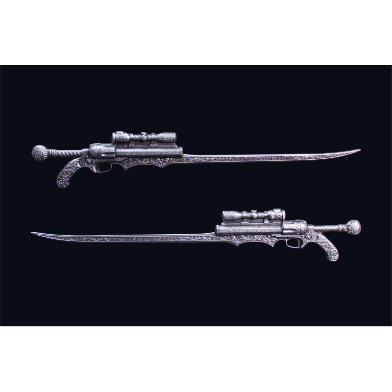 Srebrny Numizmat The Steampunk Gunblade