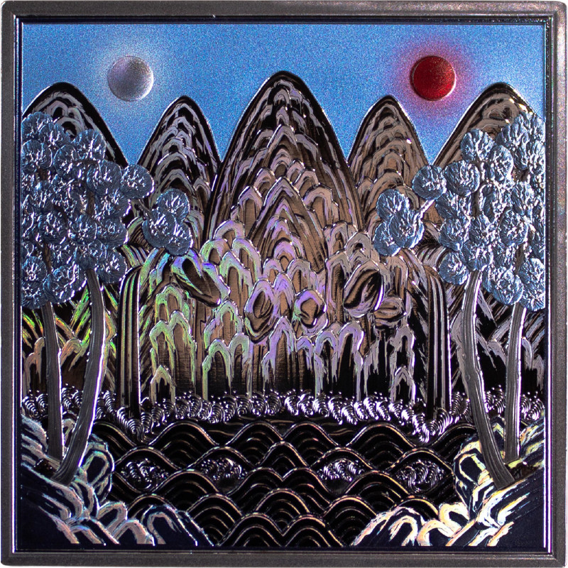 Silbermünze „The King’s Horizon“, 1 Unze, Vorderseite Silbermünze „The King’s Horizon“, 1 Unze, Vorderseite