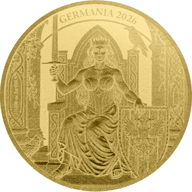 Germania 2026 Gold Coin, 1/1000 ounce - Reverse 1