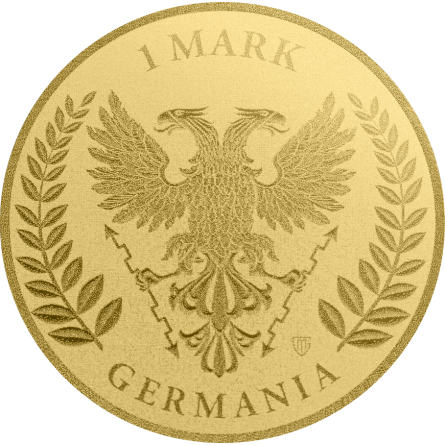 Złota Moneta Germania 2026, 1/1000 uncji - rewers 2 Złota Moneta Germania 2026, 1/1000 uncji - rewers 2