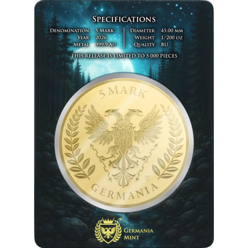 Germania 2026 Gold Coin, 1/200 ounce - obverse Germania 2026 Gold Coin, 1/200 ounce - obverse