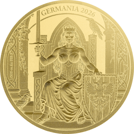 Złota Moneta Germania 2026, 1/200 uncji - rewers 2