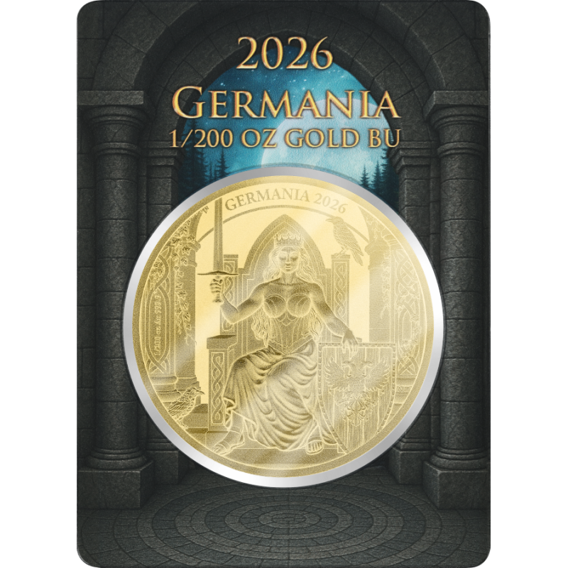Złota Moneta Germania 2026, 1/200 uncji - rewers