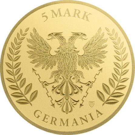 Złota Moneta Germania 2026, 1/200 uncji - awers 2