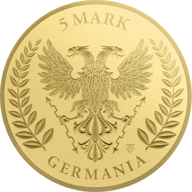 Złota Moneta Germania 2026, 1/200 uncji - awers 2