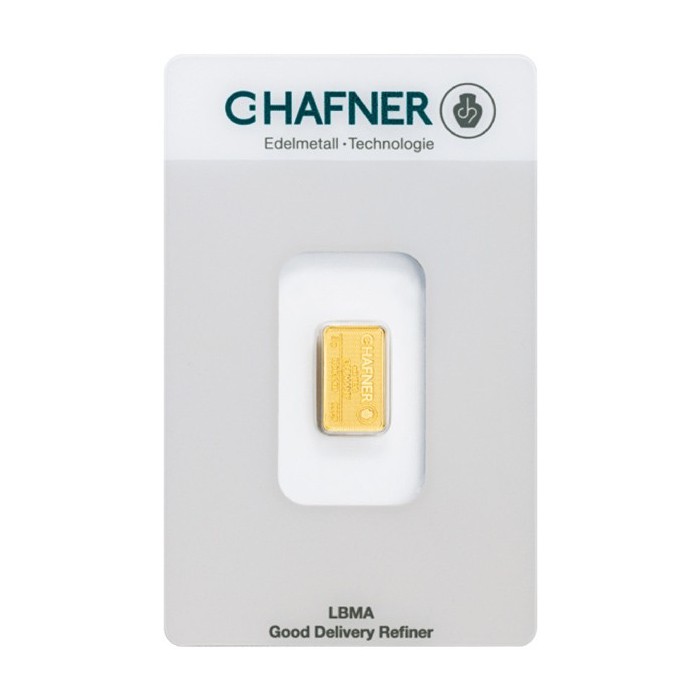 Золотий інвестиційний злиток C.Hafner - 2 г
