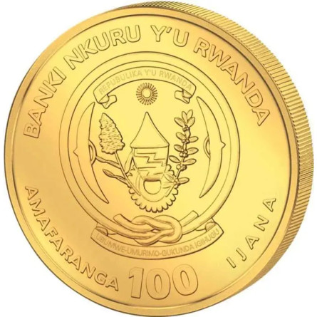 Złota Moneta Rwanda, Year of the Goat 2027, 1/12 uncji - rewers
