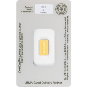 C.Hafner gold investment bar - 2g