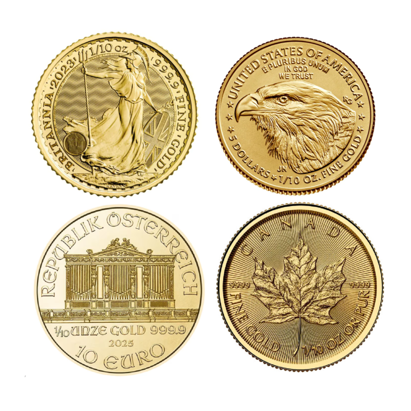 Gold Investment Coin - Random, 1/10 ounce Gold Investment Coin - Random, 1/10 ounce
