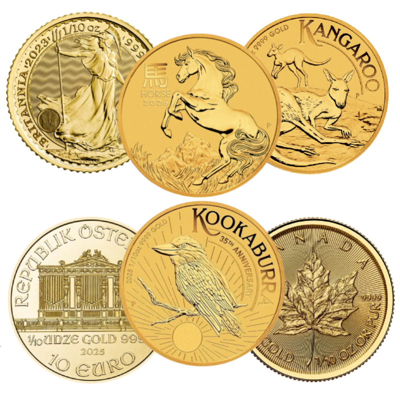 Złota Moneta Inwestycyjna - Losowa, 1/10 uncji Złota Moneta Inwestycyjna - Losowa, 1/10 uncji