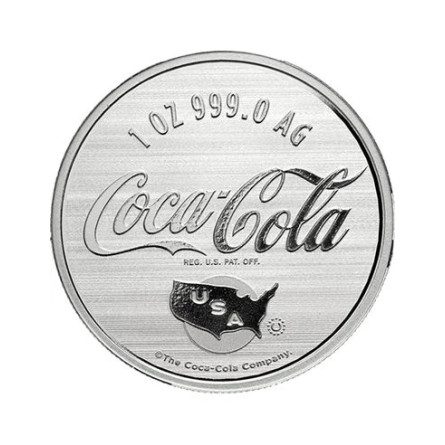 Coca-Cola 140th Anniversary Silver Medal, 1 ounce