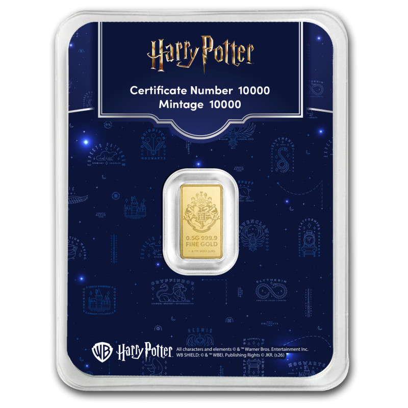 Złota Sztabka Harry Potter 25th Anniversary - card front