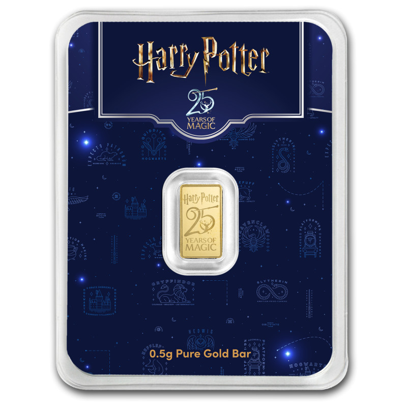 Złota Sztabka Harry Potter 25th Anniversary - card back