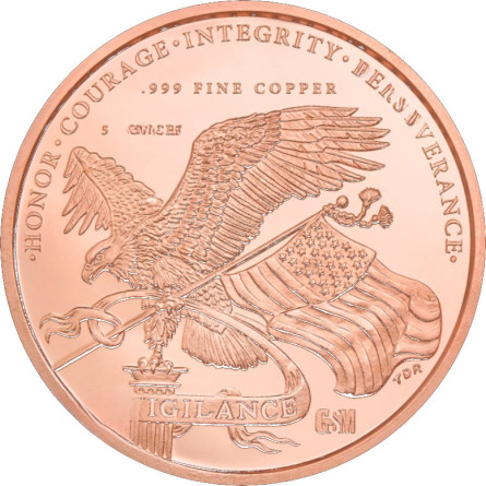Miedziany Medal 250th Anniversary USA , 5 uncji - Rewers