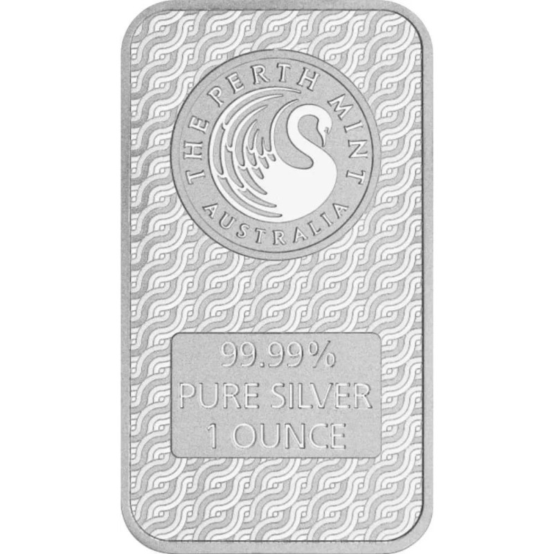 Срібний зливок «Рік Дракона» від Perth Mint, 1 унція — зворотний бік Срібний зливок «Рік Дракона» від Perth Mint, 1 унція — зворотний бік