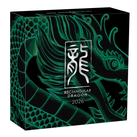 Злиток «Moneta Rectangular Dragon 2026 Proof», 1 унція Злиток «Moneta Rectangular Dragon 2026 Proof», 1 унція