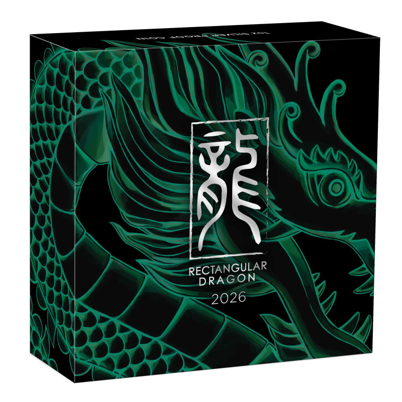 Sztabko Moneta Rectangular Dragon 2026 Proof, 1 uncja - box 2 Sztabko Moneta Rectangular Dragon 2026 Proof, 1 uncja - box 2