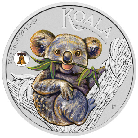 Silbermünze „Australischer Koala“ 2026 ANA, 1 Unze