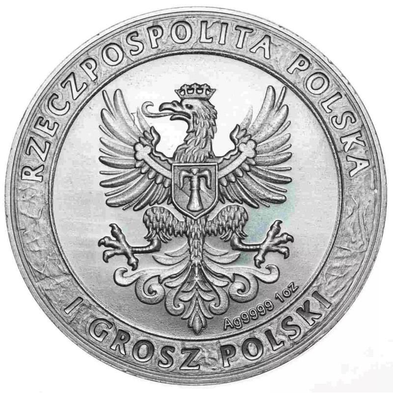 Srebrny Medal Husaria IV Color, 1 uncja - awers Srebrny Medal Husaria IV Color, 1 uncja - awers