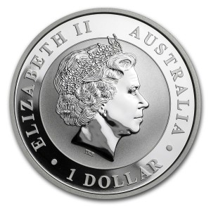 Silbermünze „Australian Kookaburra“ 2017, 1 Unze – Rückseite