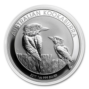 Srebrna Moneta Australian Kookaburra 2017, 1 uncja rewers