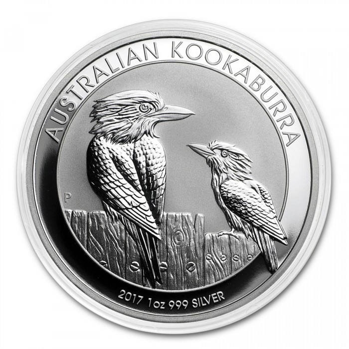Silbermünze „Australian Kookaburra“ 2017, 1 Unze – Rückseite Silbermünze „Australian Kookaburra“ 2017, 1 Unze – Rückseite