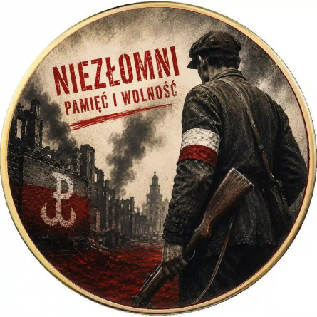 Sammlermedaille „Adler – Wurzeln der Nation“: Die Unbeugsamen, 29 Gramm – Rückseite