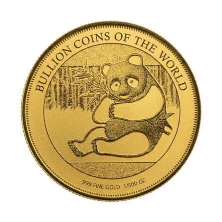 Złota Moneta Panda 2019, 1/500 uncji - coin front
