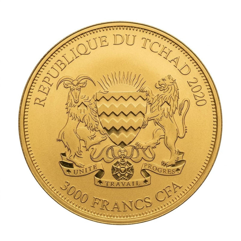 Złota Moneta Bizon 2020, 1/500 uncji - coin back Złota Moneta Bizon 2020, 1/500 uncji - coin back