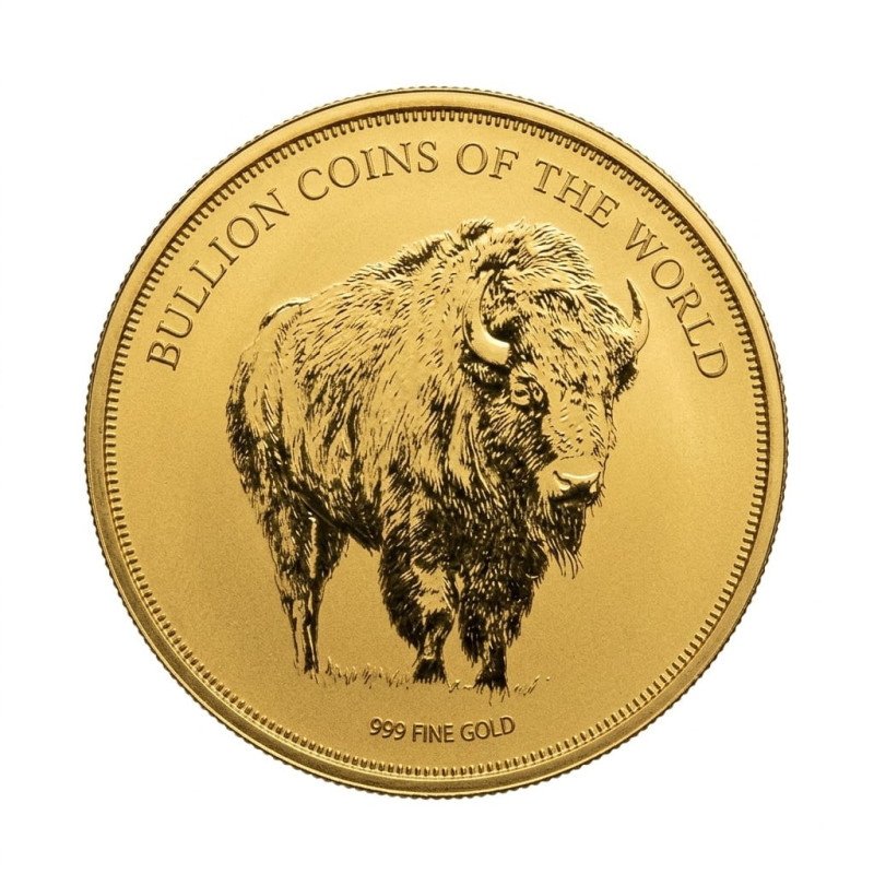 Złota Moneta Bizon 2020, 1/500 uncji - coin front Złota Moneta Bizon 2020, 1/500 uncji - coin front